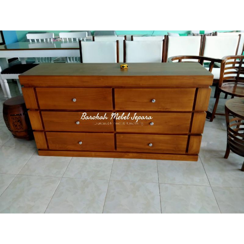 Bufet TV minimalis jati 150cm