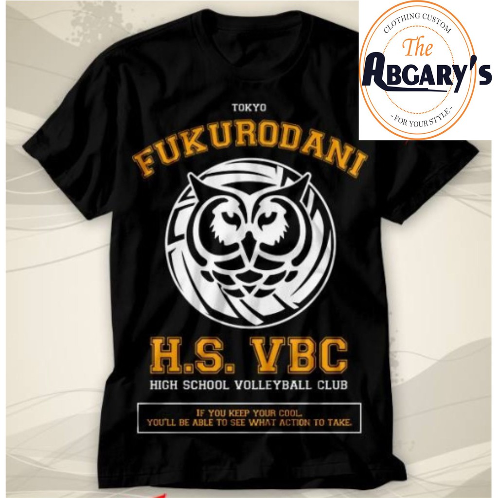 Kaos Anime Haikyuu Fukurodani Volley Ball Tokyo HS VBC Kaos Pemain Volley Kaos Manga Japan