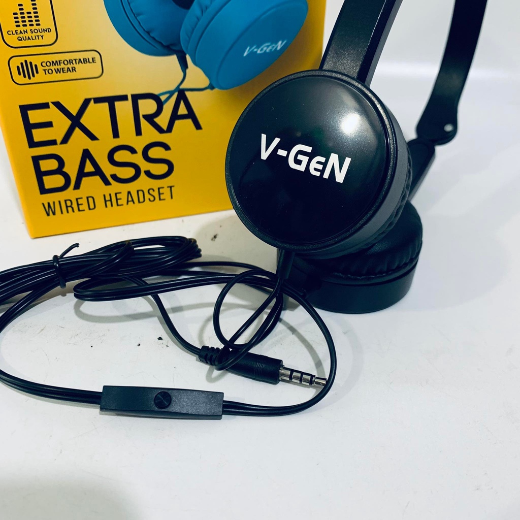 Headset V-GeN VHD1-03 Wired Headphone Extra Bass