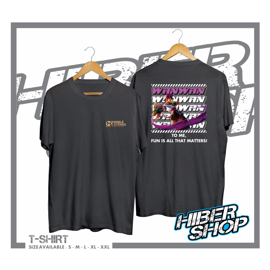 KAOS BAJU WANWAN TEN POP SKIN MOBILE LEGENDS BANG BANG MLBB KAOS GAME GAMER MURAH KEREN - HIBER SHOP