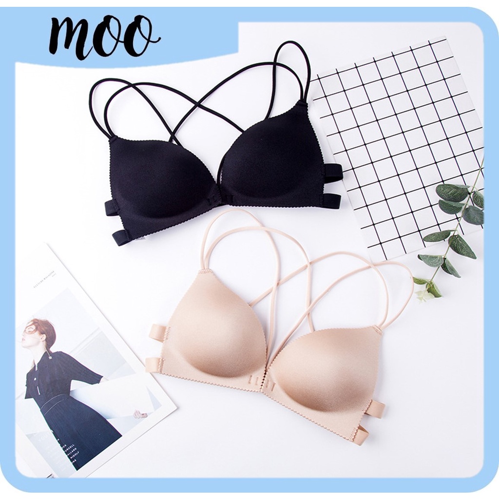 MOORB012 (COD) Bra Bralette Push Up IMPOR bahan halus dan tidak berkawat nyaman di pakai