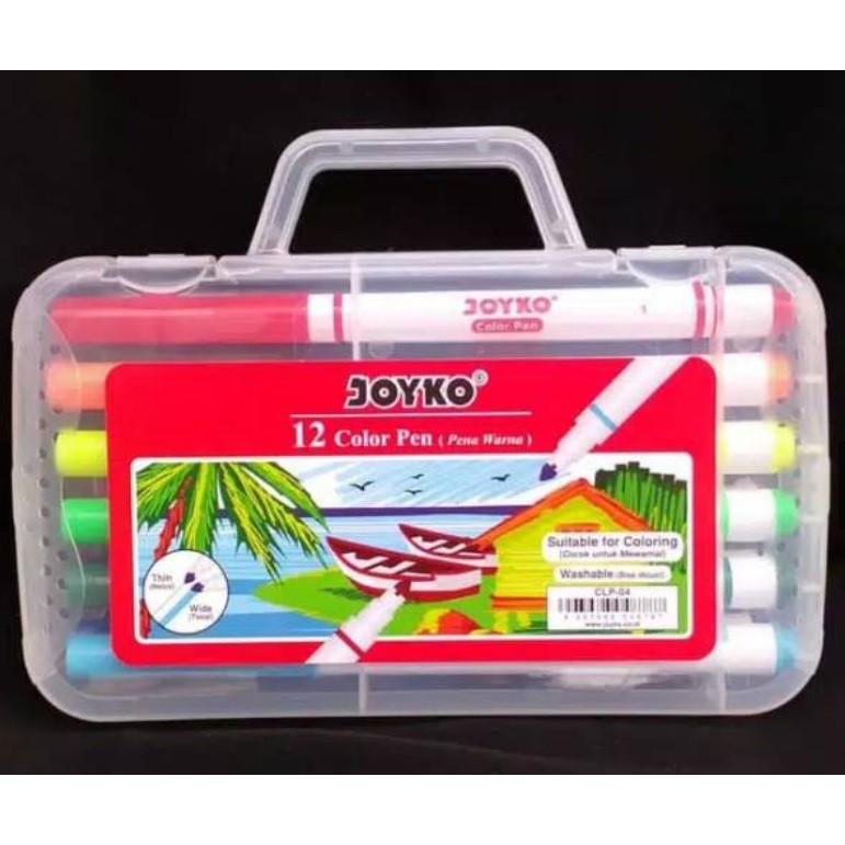 

Color Pen / Spidol Joyko 12 warna CLP-04 (set)