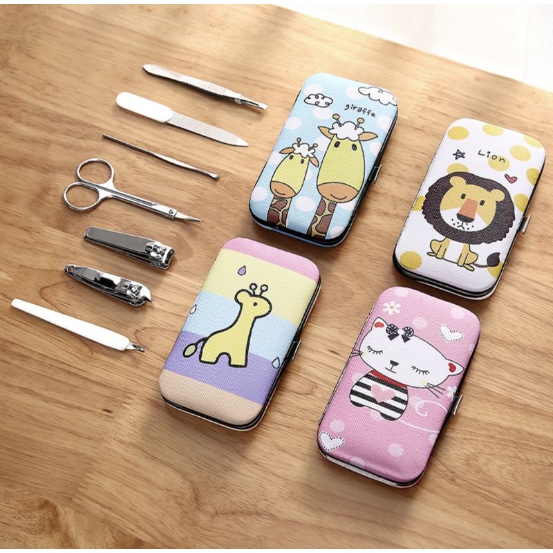Gunting Kuku Set 7in1 Travel Motif / Manicure Set 7in1