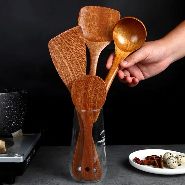 Centong/Spatula/Sendok Kayu Akasia Desain Unik-1
