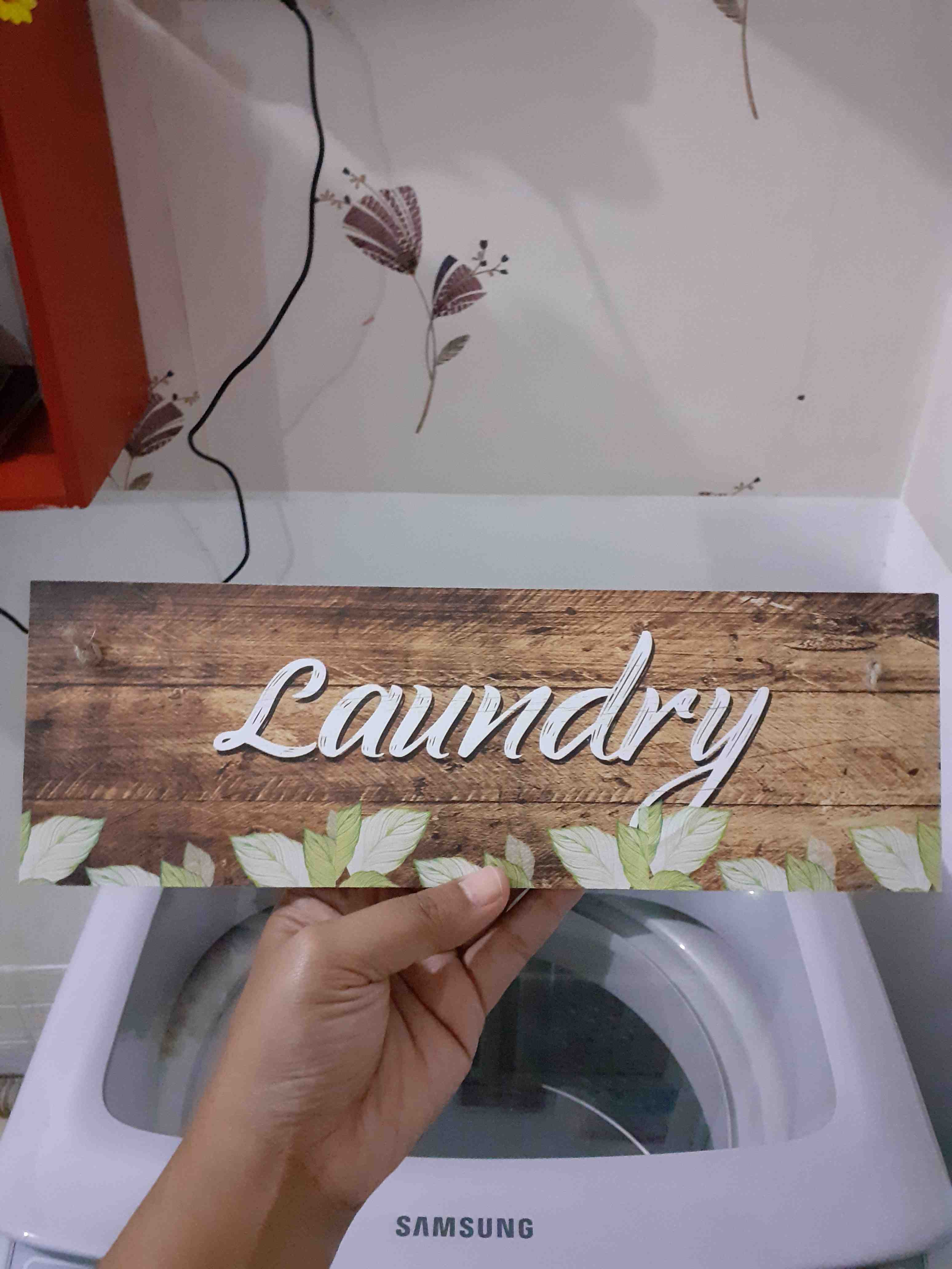 Hiasan Dinding Gantungan Pintu Bahan Mdf 10x30 / Walldecor Poster Kayu Dekorasi Rumah Quotes Unik