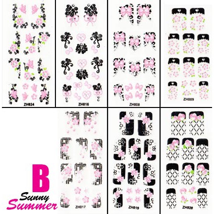 ISI S PACK NAIL ART STICKER SUNNY SUMMER SET A-D