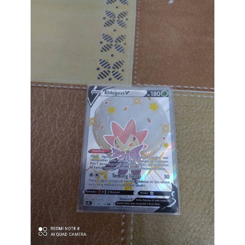 kartu pokemon Bahasa Indonesia eldegoss V SSR