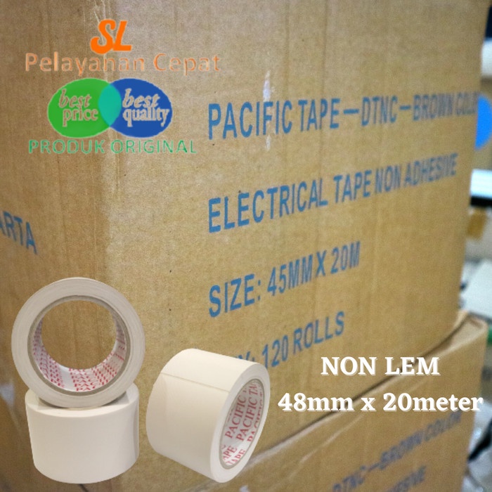 Lakban AC Isolasi Pasific Premium Duct Tape AC Tipe Lem dan Non Lem Solasi Pipa AC Panas