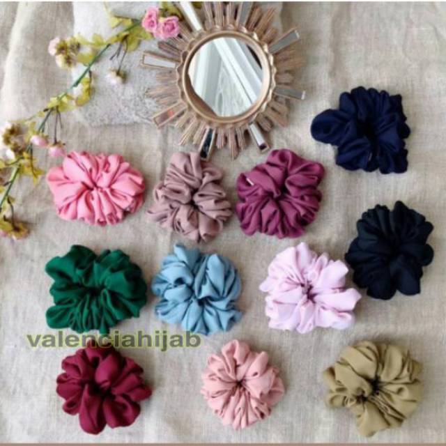 Cepol Hijab Mini / Scrunchie Mini /Scrunchie Mini / Ikat Rambut Non Volume (1kg 40pcs)