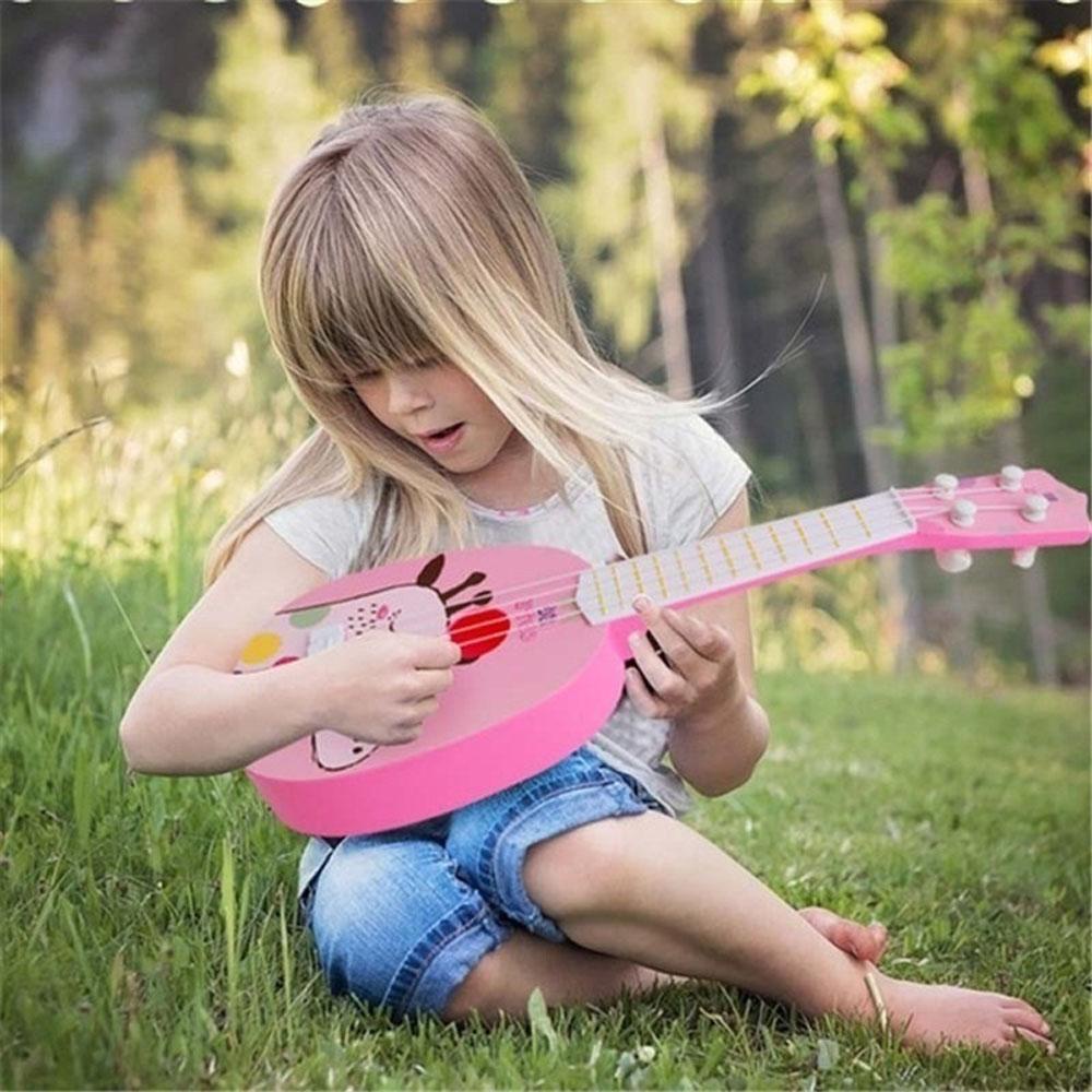 Quinton Mainan Edukasi Pengembangan Pendidikan Dini Lucu Instrumen Mini Ukulele Musik Anak Gitar