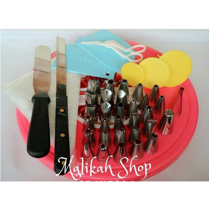 

KUE-PENGHIAS-ALAT- PAKET DEKORASI KUE LENGKAP 3 ALAT MENGHIAS KUE TART BIRTHDAY CAKE CUP -ALAT-