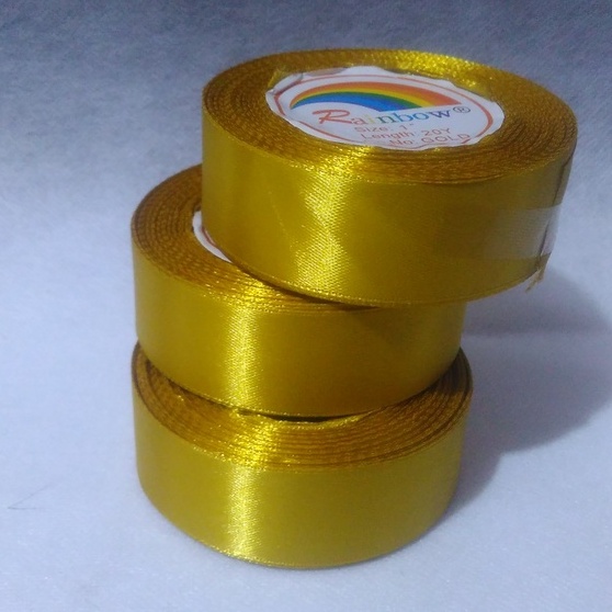 

Pita Satin Ukuran 1inch/2.5cm Per Rolll