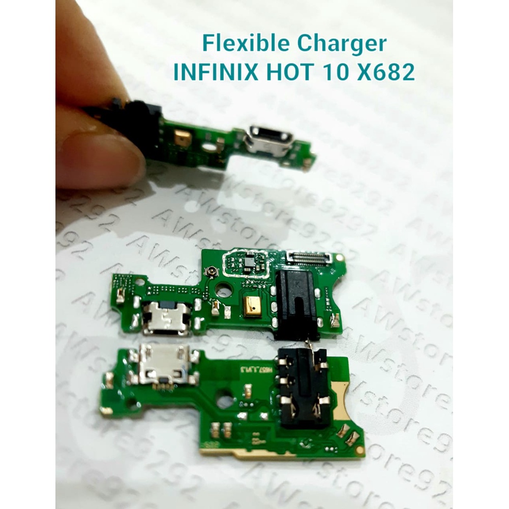 Flexible Papan PCB Con Cas Fleksibel Konektor Charger INFINIX HOT 10 X682