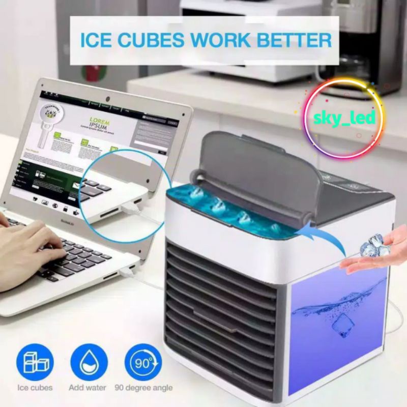 SKY_LED AC Mini AC Portable USB ORIGINAL import Arctic Air Ultra 2X Cooling Power Air Cooler AC Portabel