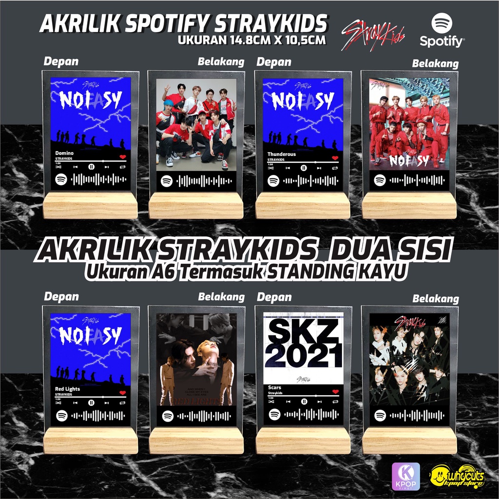 AKRILIK SPOTIFY KPOP / SEVENTEEN / STRAYKIDS / TREASURE / AESPA / RED VELVET / ITZY / TWICE / BLACKPINK / TXT READY STOK