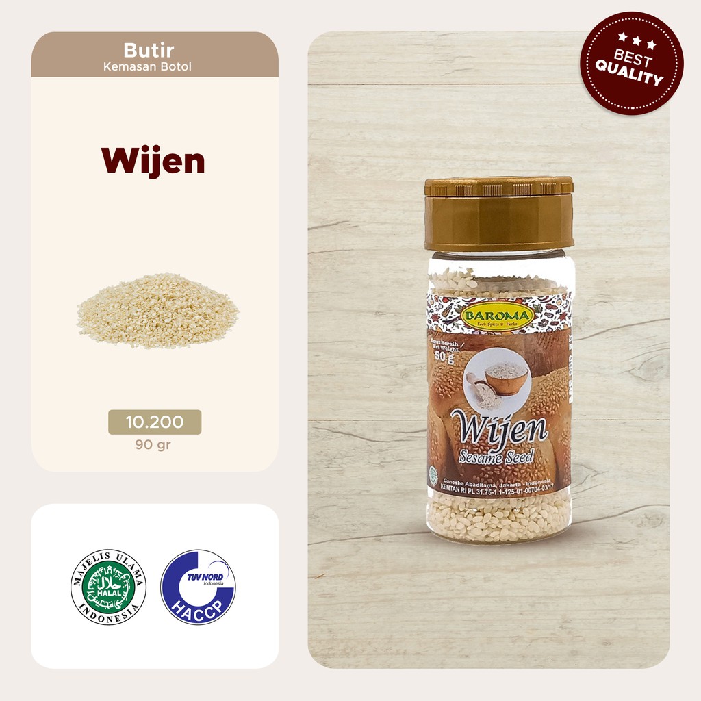 

Wijen / Sesame Seed 50g - Baroma Bumbu rempah -