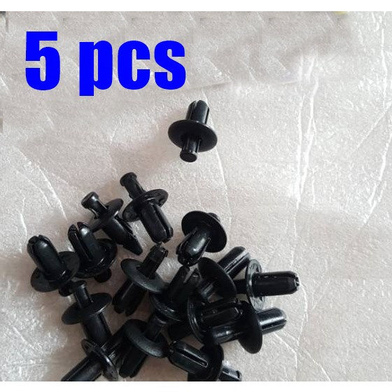 5 Baut-Baud Kancing-Klip Body Plastik Rivet Tumpul Bentuk Original- / Baut flip Motor universal