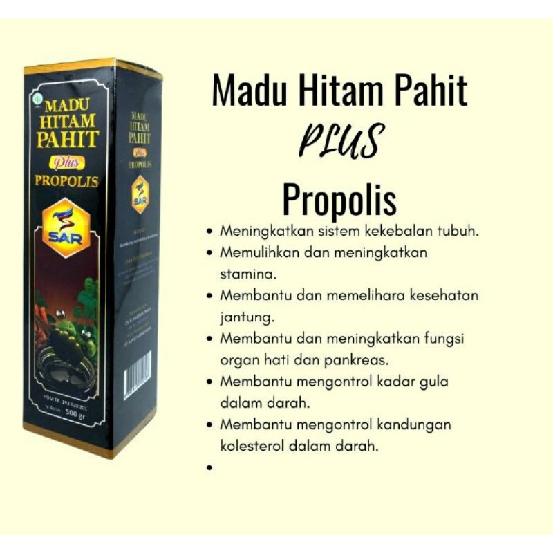 

Madu Hitam Propolis SAR