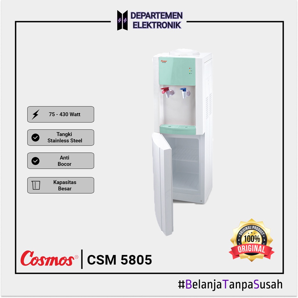 Cosmos CWD 5805 – Dispenser Tinggi Hot and Cold Kompresor MURAH BANGET / GARANSI RESMI