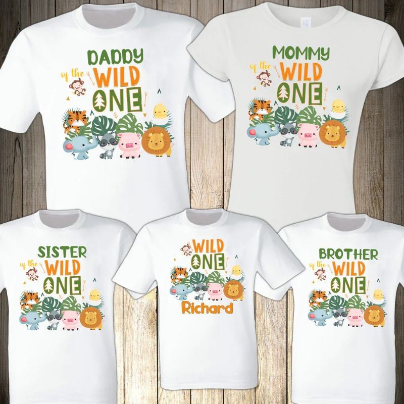 T-shirt family - kaos BIRTHDAY ANIMALS | KAOS ULANG TAHUN HEWAN