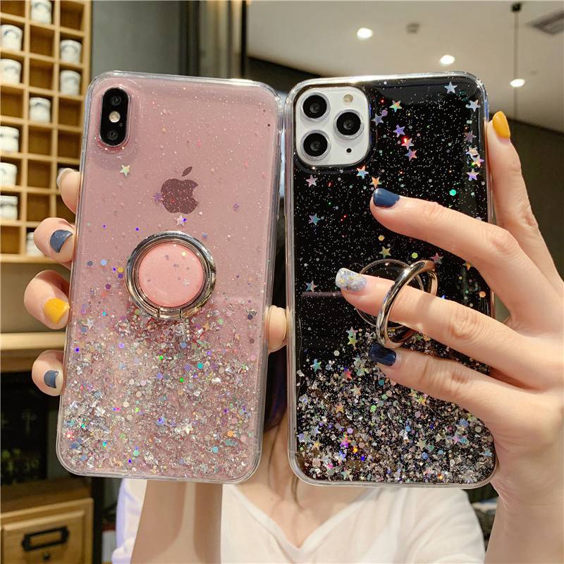 Soft Casing Silikon Case OPPO A53 A33 2020 A57 A39 F1S F11 Pro 3 5 5S 5i C3 C11 C15 C12 Pro 7 7i C17 Narzo 20 Pro Starry Sky Ring