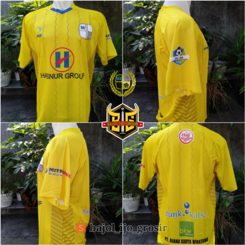 Jersey BARITO PUTERA Home 2018 Liga 1 Gojek Kuning Full Printing Retro Lokal