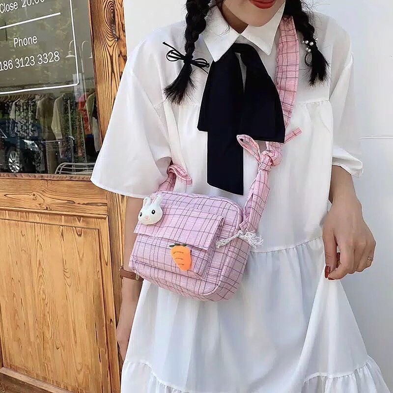 TAS SELEMPANG SLINGBAG CUTE RABBIT SHOULDER BAG IMPORT HARAJUKU KOREAN