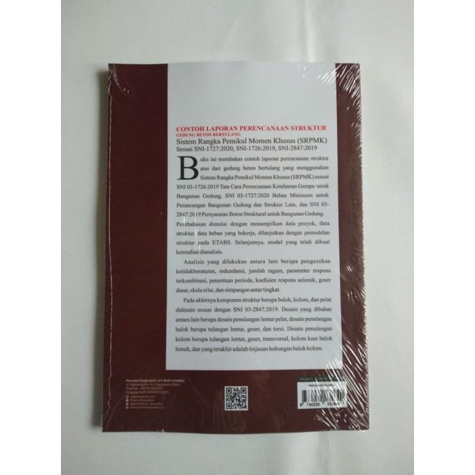 

READYY Buku Contoh Laporan Perencanaan Struktur Gedung Beton SRMK SNI 2019 TERBARU