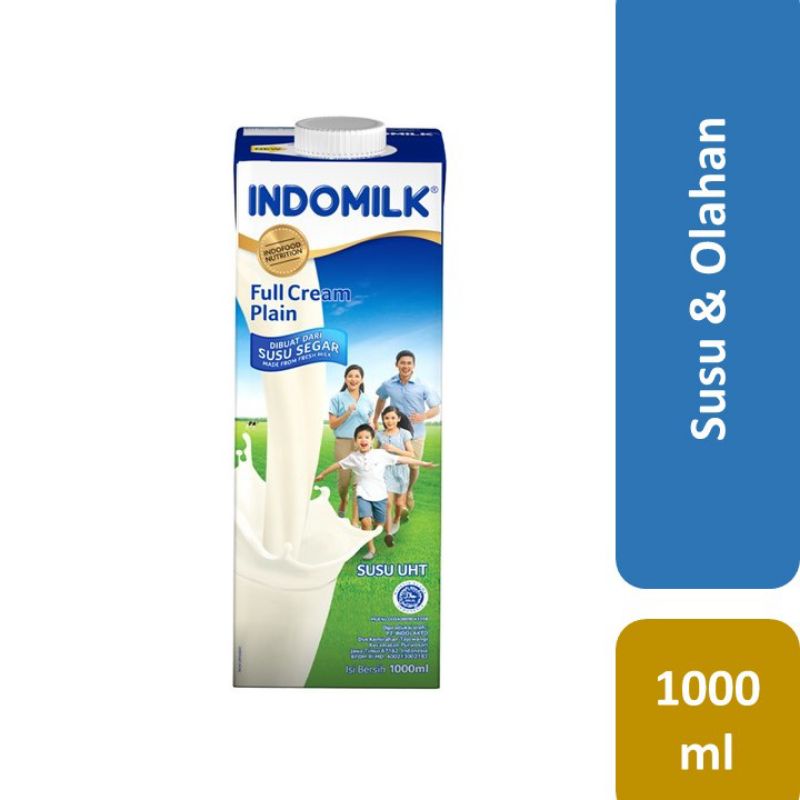 

SUSU INDOMILK UHT 1000 ML 1LITER 1L FULL CREAM COKELAT SUSU CAIR