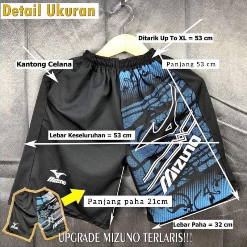 celana pendek pria | kolor mizuno | kolor santai | mizuno