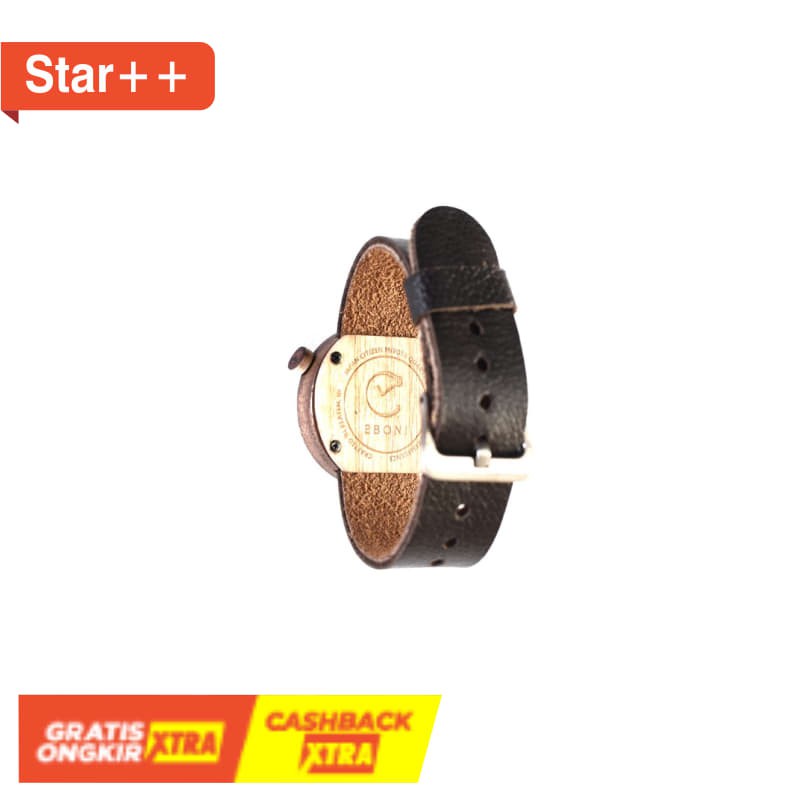 JAM TANGAN MURAH COUPLE PRIA WANITA UNISEX IMPORT / Eboni Jam Tangan Kayu Mini Maple 2.0's - Dark