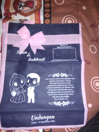Undangan Tas Ukuran : P: 23 Cm   T: 30 Cm   L: 6 Cm (