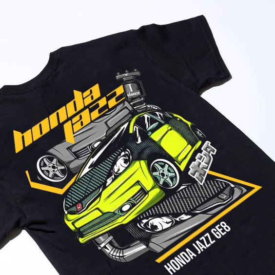 kaos otomotif / kaos mobil / kaos honda jazz / honda jazz ge8
