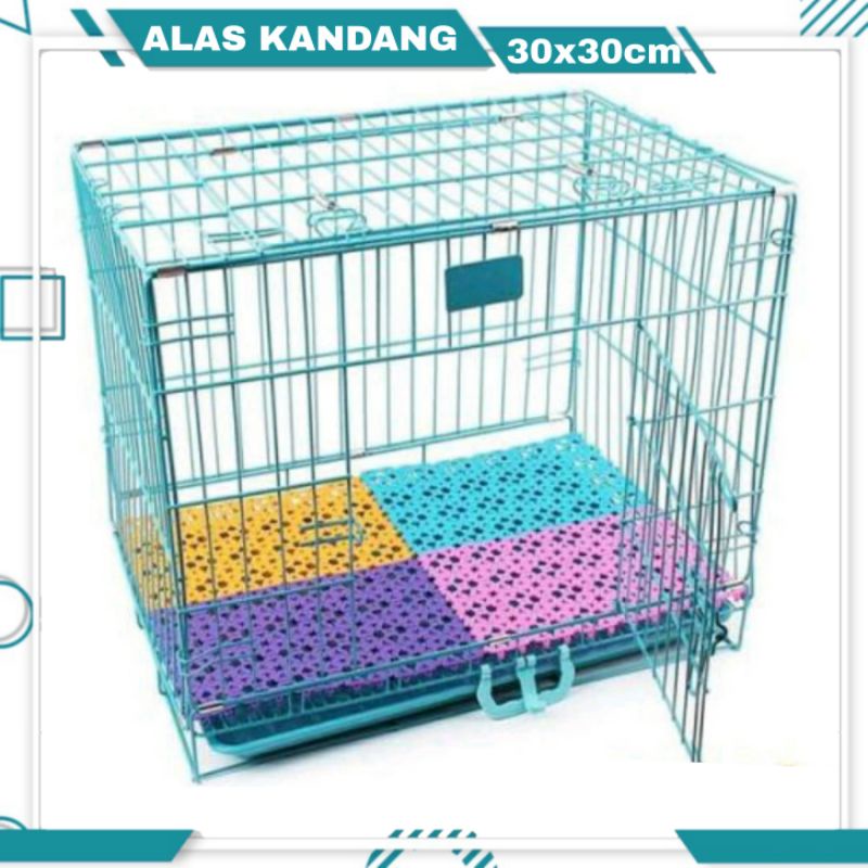 ALAS KANDANG KUCING ALAS KANDANG ANJING ALAS KANDANG KELINCI 30x30 POLKADOT - TATAKAN KANDANG HEWAN