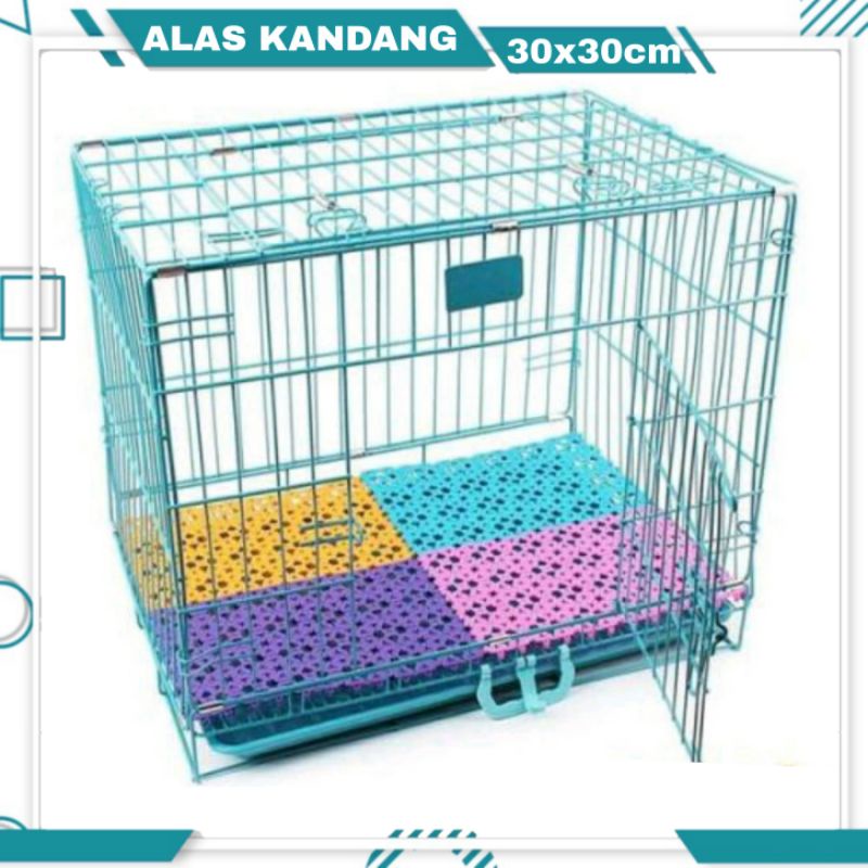 ALAS KANDANG KUCING ALAS KANDANG ANJING ALAS KANDANG KELINCI 30x30 POLKADOT - TATAKAN KANDANG HEWAN