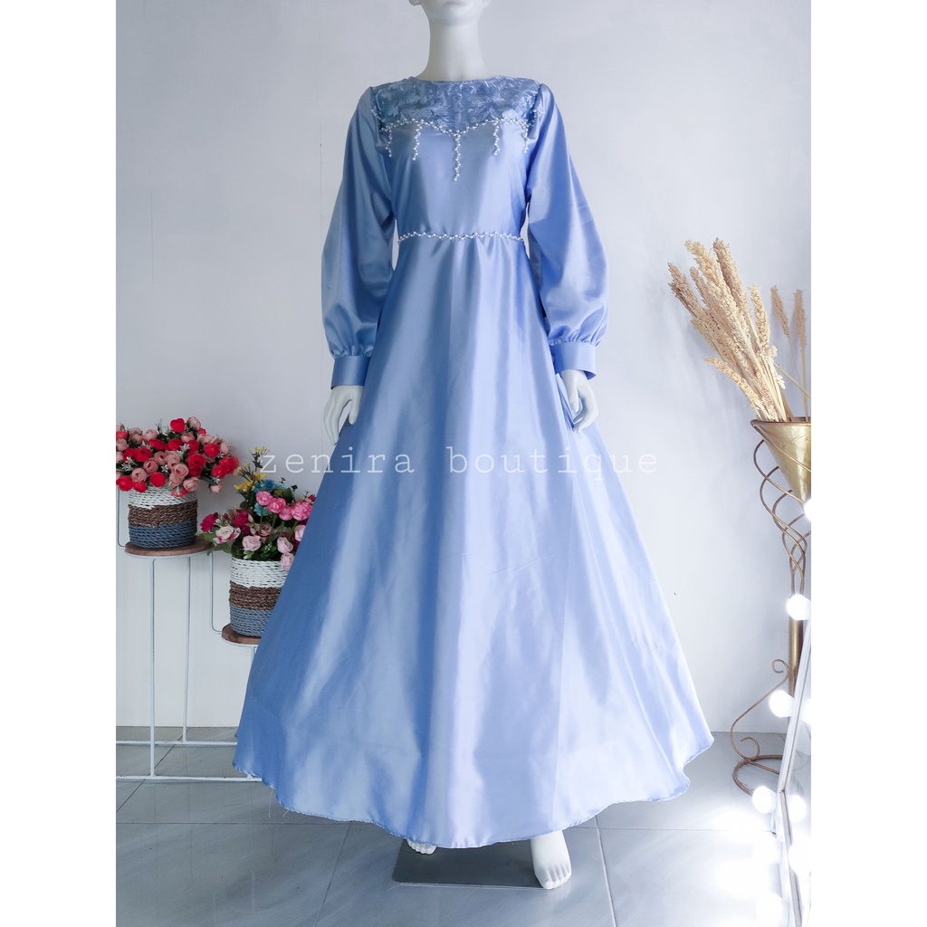 IVANA GAUN payet brokat kekinian / baju pesta / prewedding / wisuda / gamis kondangan / couple / tersedia ukuran kecil hingga jumbo