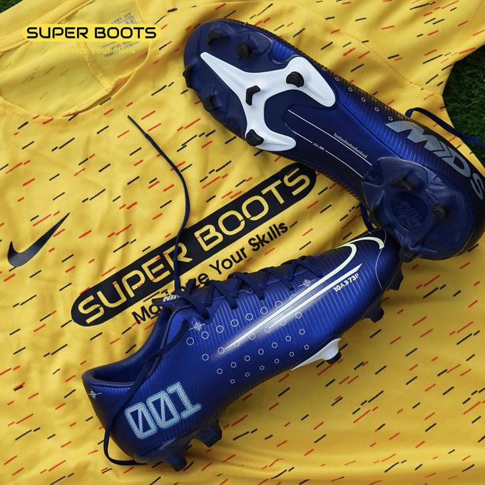 Sepatu Bola Nike Vapor 13 Academy MDS FG - Blue Void CJ1292-401 - 41