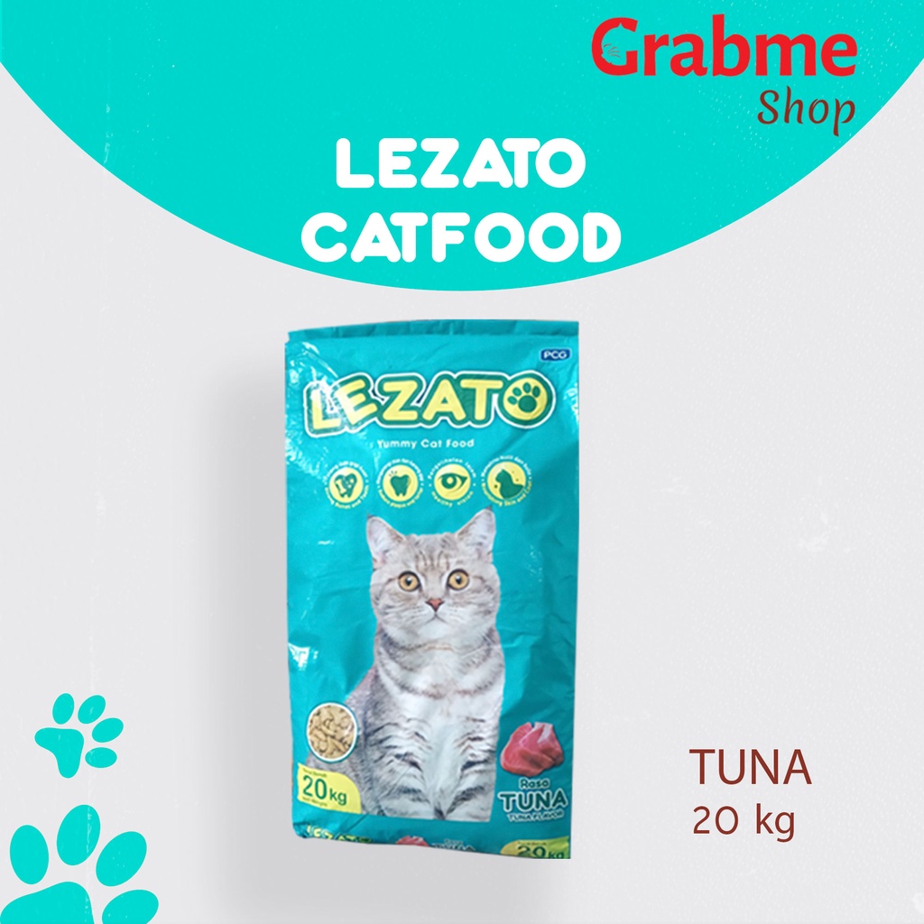 makanan kucing Tuna Flavour Lezato Adult  20kg  cat food Murah