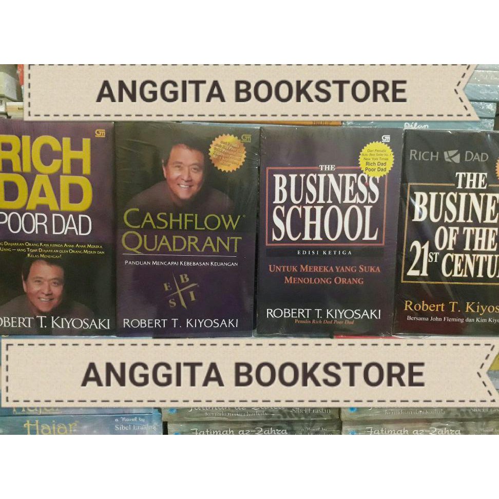 Paling Murah Satu Paket 4 Buku Best Seller Buku Motivasi Robert T Kiyosaki
