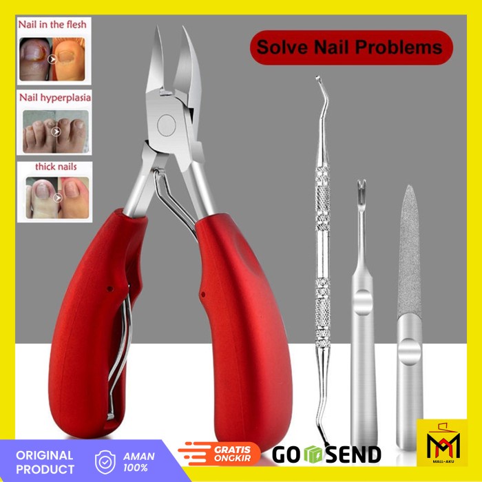4 in 1 Gunting Kuku Set Anti Cantengan Nail Clippers Manicure Set