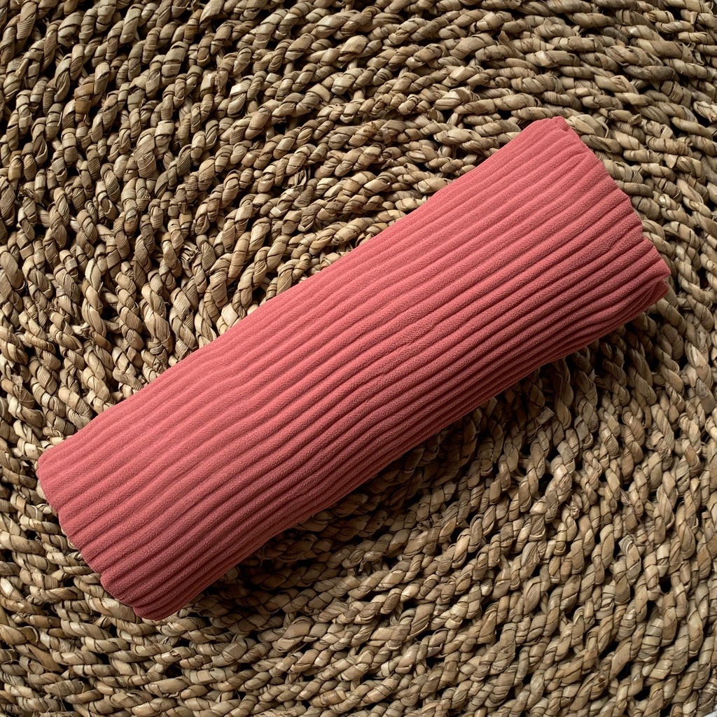 BERGO PLISKET LIDI PREMIUM Jilbab Instan tali Non tali Bahan Ceruty Jahit tepi-SOFTBATA non tali