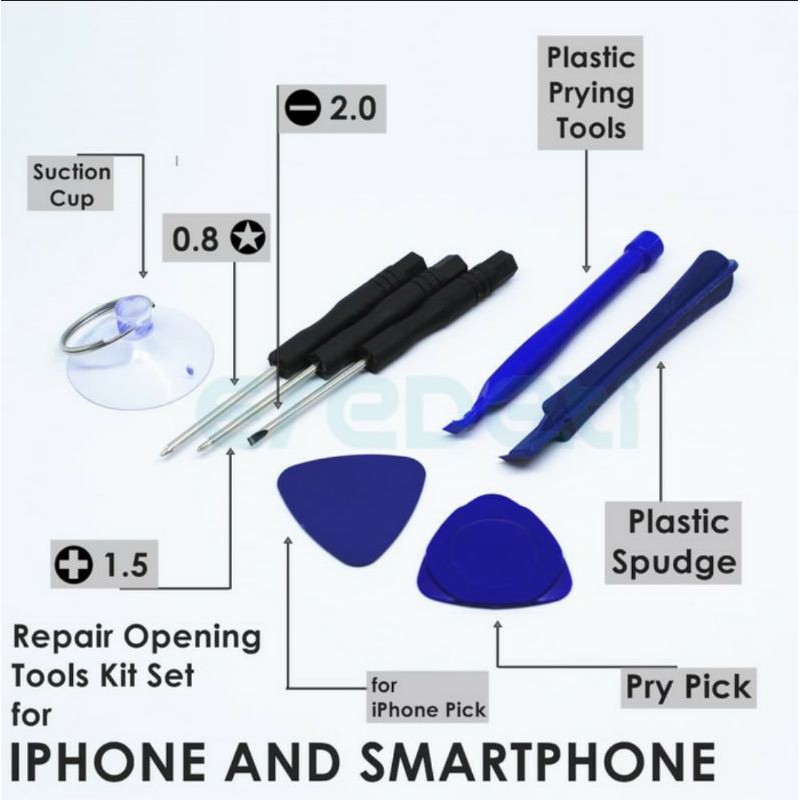 Toolkit Set Obeng Set HP Obeng iPhone 7 Obeng iPhone set Tools Obeng iPhone 4 5 6 plus 8