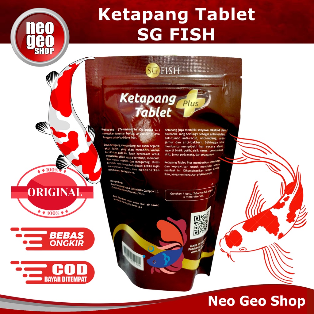 ECERAN KETAPANG TABLET PLUS 1PCS 1 BUAH EKSTRAK SG FISH