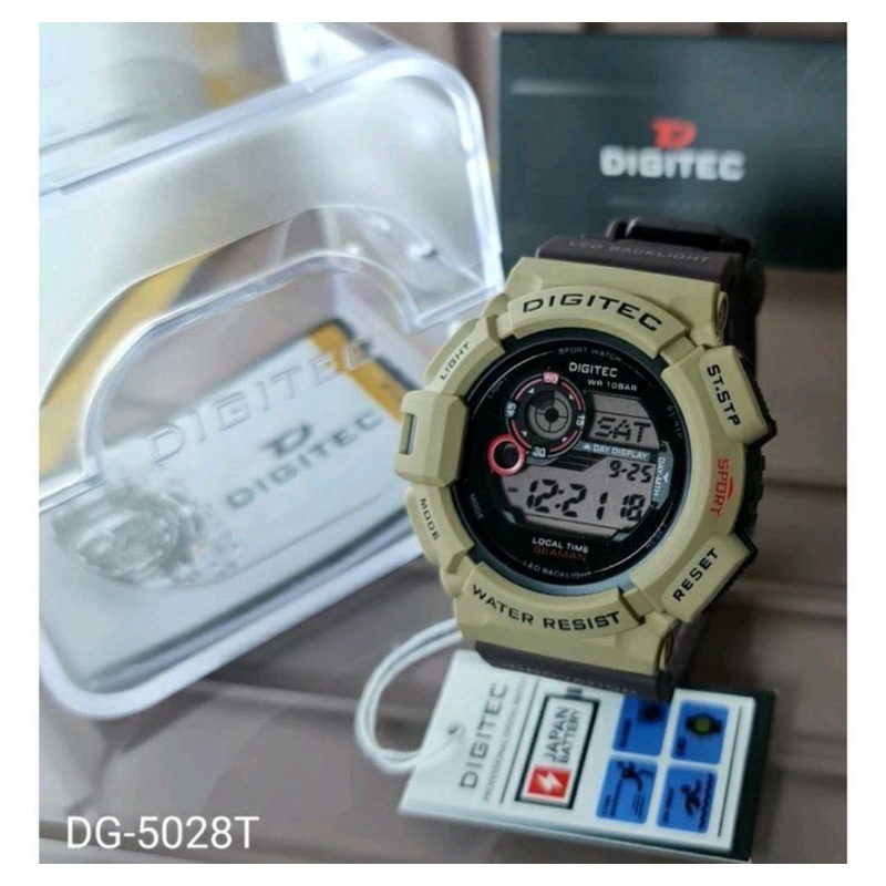 Jam DG 5028 Anti Air Jam Tangan Pria Digital Rubber Tahan Air