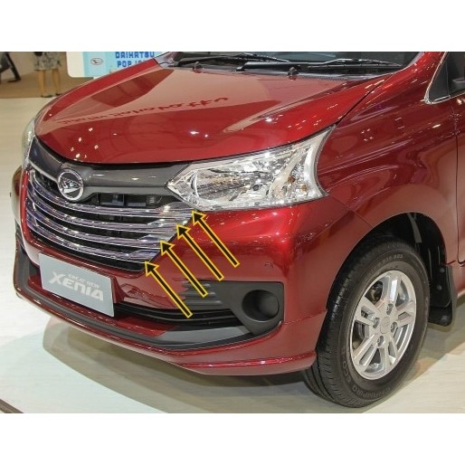 List Grill bumper depan Grand All New Avanza/Great All New Xenia 4pcs