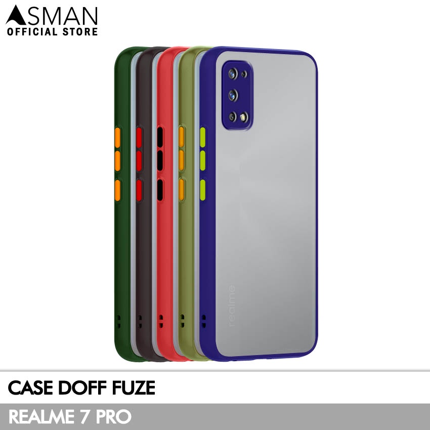 Asman Case Realme 7 Pro Doff Fuze Premium Shield Protector