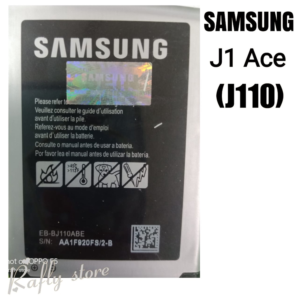 Batrai Samsung Galaxy J1 Ace (SM-J110)Baterai Handphone Batre Android Battery Batere Batt EB-BJ110ABE 1900mAh Bisa Bayar Ditempat - Rafly