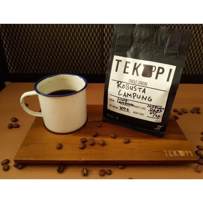 

Kopi Robusta Lampung 200g Biji TEKOPI PREMIUM Robusta Coffee Beans