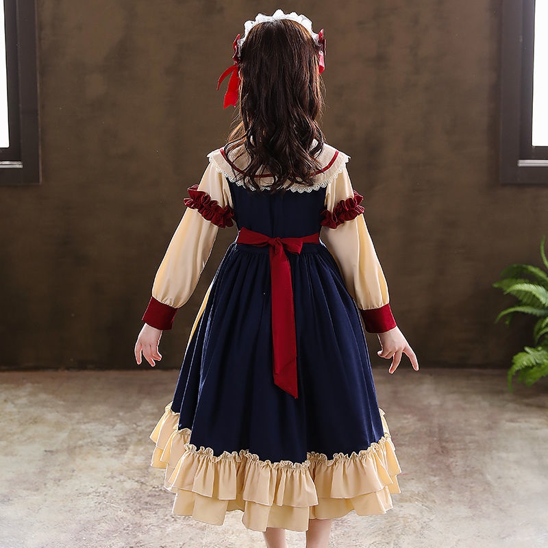 Autumn and winter girls dress Lolita Lolita skirt Lolita exotic children's dress 2021 children's pri