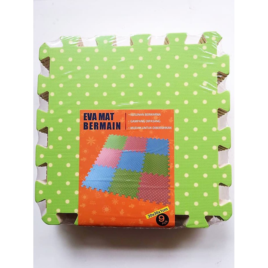 Puzzle Evamat - Matras Puzzle - Puzzle Lantai Karpet Puzzle Evamat Motif Gambar / Edumat Motif Bunga
